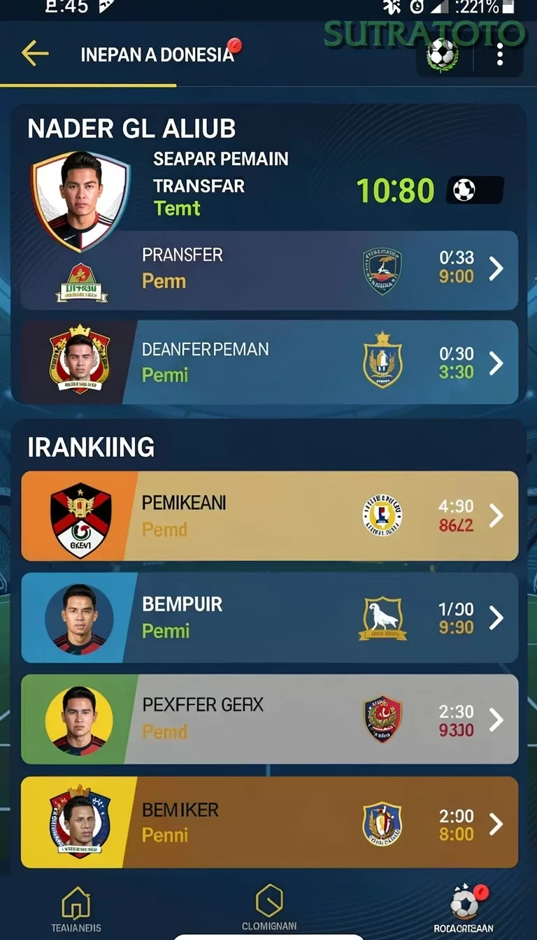 Cuplikan layar menu unduhan sutratoto untuk perangkat Android